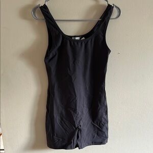 Gray Jumpsuit with Minimalist Design